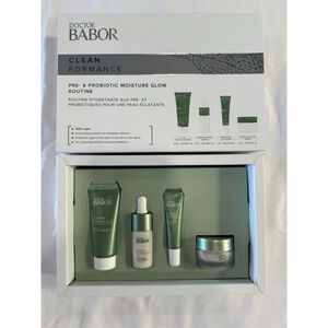 Doctors Babor CleanFormance Pre- & Probiotic Moisture Glow Routine Travel Set